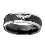10mm-Aquila-Beveled-Edges-Brush-Black-2-Tone-Tungsten-Men's-Engagement-Ring