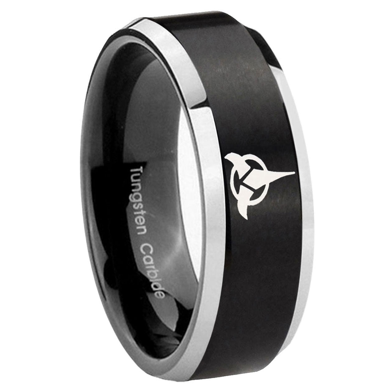 Tetragrammaton Spiritual Tungsten Carbide Matching Ring Set