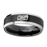 10mm-Mountain-Dew-Beveled-Brush-Black-2-Tone-Tungsten-Mens-Engagement-Ring