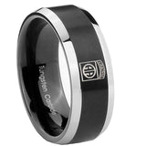10mm-Army-Airborn-Beveled-Edges-Brush-Black-2-Tone-Tungsten-Wedding-Band-Mens