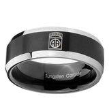 10mm-Army-Airborn-Beveled-Edges-Brush-Black-2-Tone-Tungsten-Wedding-Band-Mens