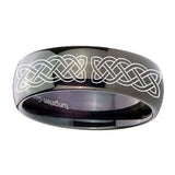 8mm-Celtic-Knot-Dome-Black-Tungsten-Carbide-Wedding-Band-Ring