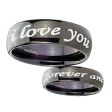 8mm-I-Love-You-Forever-and-ever-Dome-Black-Tungsten-Wedding-Engraving-Ring