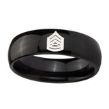 8mm-Army-Sergeant-Major-Dome-Black-Tungsten-Carbide-Engraved-Ring