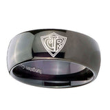 10mm-CTR-Dome-Black-Tungsten-Carbide-Mens-Ring-Engraved