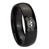 8mm-Skull-Dome-Black-Tungsten-Carbide-Mens-Anniversary-Ring