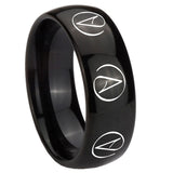 10mm-Atheist-Design-Dome-Black-Tungsten-Carbide-Mens-Promise-Ring