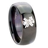 8mm-Fireman-Dome-Black-Tungsten-Carbide-Mens-Ring-Personalized