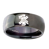 8mm-Fireman-Dome-Black-Tungsten-Carbide-Mens-Ring-Personalized