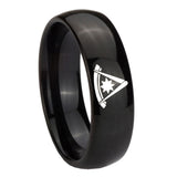 10mm-Pester-Master-Masonic-Dome-Black-Tungsten-Carbide-Wedding-Band-Mens