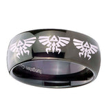10mm-Multiple-Zelda-Skyward-Sword-Dome-Black-Tungsten-Mens-Engagement-Ring