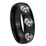 8mm-Multiple-Marine-Dome-Black-Tungsten-Carbide-Custom-Mens-Ring