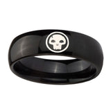 8mm-Skull-Dome-Black-Tungsten-Carbide-Personalized-Ring