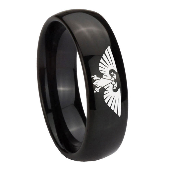 10mm-Aquila-Dome-Black-Tungsten-Carbide-Wedding-Band-Ring