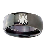 8mm-Spiderman-Dome-Black-Tungsten-Carbide-Mens-Promise-Ring
