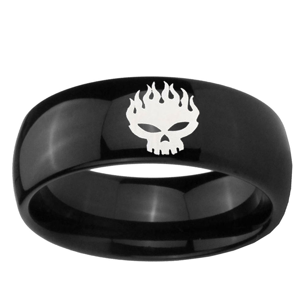 10mm Offspring Dome Black Tungsten Ring