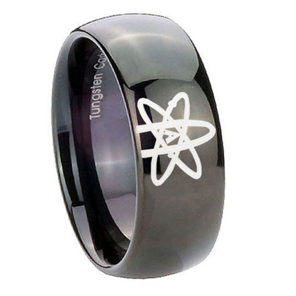 10mm-American-Atheist-Dome-Black-Tungsten-Carbide-Men's-Promise-Rings