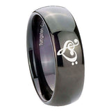 8mm-Music-&-Heart-Dome-Black-Tungsten-Carbide-Engagement-Ring