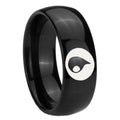10mm Magic Gathering Dome Black Tungsten Carbide Men's Engagement Band