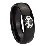 10mm-Mario-Mushroom-Dome-Black-Tungsten-Carbide-Rings-for-Men