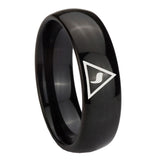 10mm-Masonic-Yod-Dome-Black-Tungsten-Carbide-Men's-Promise-Rings
