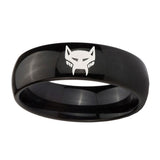 10mm-Maximal-Dome-Black-Tungsten-Carbide-Wedding-Engraving-Ring