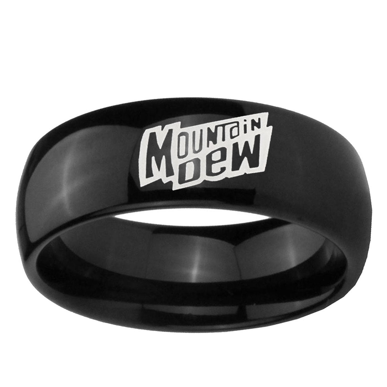 10mm Mountain Dew Dome BlackTungsten Ring