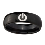 10mm-Power-Dome-Black-Tungsten-Carbide-Mens-Promise-Ring