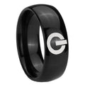 10mm Power Dome Black Tungsten Carbide Mens Promise Ring