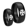 Resident Evil Dome Black Tungsten Matching Ring Set