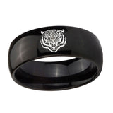 10mm-Lion-Dome-Black-Tungsten-Carbide-Mens-Anniversary-Ring