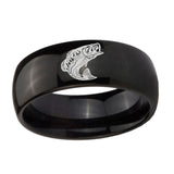 10mm-Fishing-Dome-Black-Tungsten-Carbide-Mens-Anniversary-Ring
