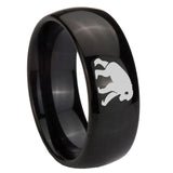 10mm-Chimpanzee-Dome-Black-Tungsten-Carbide-Mens-Anniversary-Ring