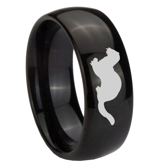 10mm-Otter-Dome-Black-Tungsten-Carbide-Mens-Anniversary-Ring