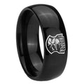 8mm Clone Trooper Dome Black Tungsten Custom Ring for Men