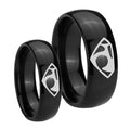 House of Van Dome Black Tungsten Mens Band Set