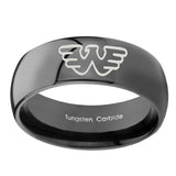 10mm-Waylon-Jennings-Dome-Black-Tungsten-Carbide-Engraved-Ring
