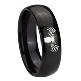 10mm-Spider-Dome-Black-Tungsten-Carbide-Mens-Anniversary-Ring