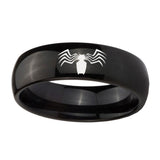 10mm-Spider-Dome-Black-Tungsten-Carbide-Mens-Anniversary-Ring