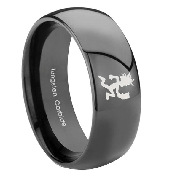 8mm-Hatchet-Man-Dome-Black-Tungsten-Carbide-Men's-Engagement-Band