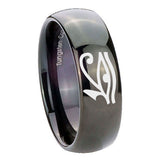 10mm-Seeing-Eye-Dome-Black-Tungsten-Carbide-Mens-Engagement-Ring