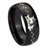 10mm-Deer-Hunting-Dome-Black-Tungsten-Carbide-Mens-Anniversary-Ring