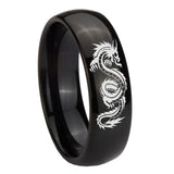 10mm-Dragon-Dome-Black-Tungsten-Carbide-Wedding-Bands-Ring