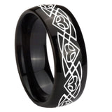 10mm-Celtic-Braided-Dome-Black-Tungsten-Carbide-Mens-Anniversary-Ring