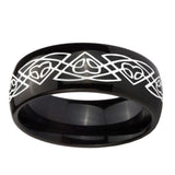 10mm-Celtic-Braided-Dome-Black-Tungsten-Carbide-Mens-Anniversary-Ring