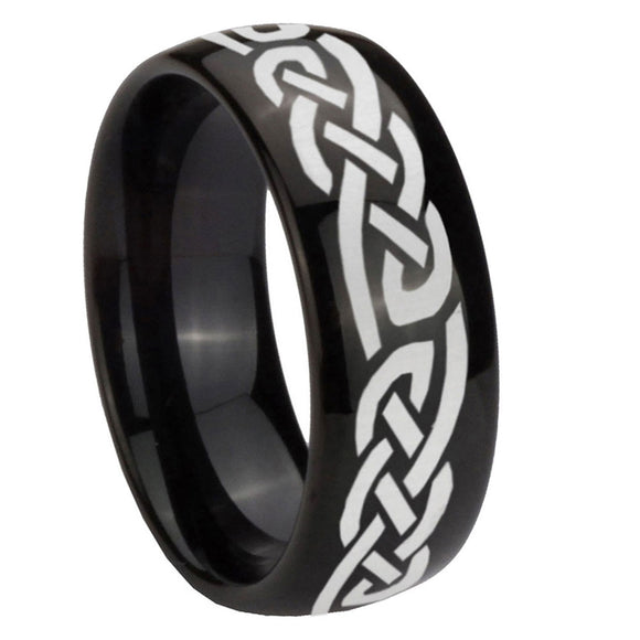 8mm-Celtic-Knot-Infinity-Love-Dome-Black-Tungsten-Carbide-Mens-Anniversary-Ring