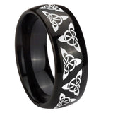 10mm-Celtic-Knot-Dome-Black-Tungsten-Carbide-Mens-Anniversary-Ring