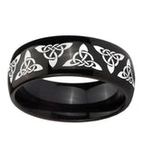 10mm-Celtic-Knot-Dome-Black-Tungsten-Carbide-Mens-Anniversary-Ring