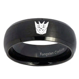 10mm-Decepticon-Transformers-Dome-Brush-Black-Tungsten-Carbide-Mens-Bands-Ring