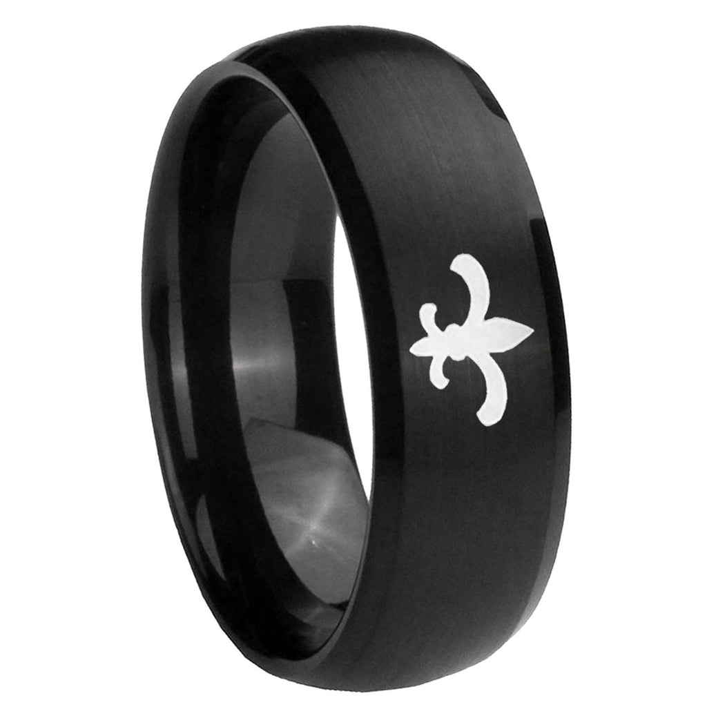 Fire Department Tungsten Carbide Couple Wedding Rings
